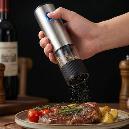 KüchenTherm™ Stainless Steel Salt & Pepper Grinders (2Pcs)