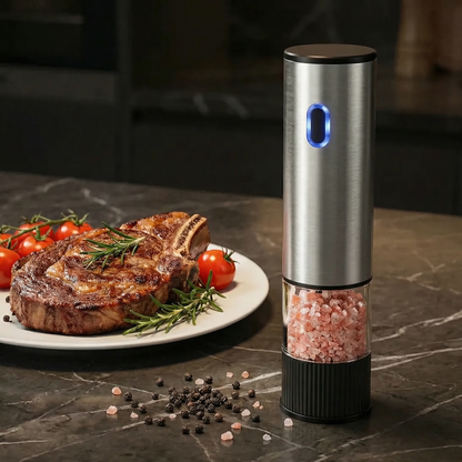 KüchenTherm™ Stainless Steel Salt & Pepper Grinders (2Pcs)